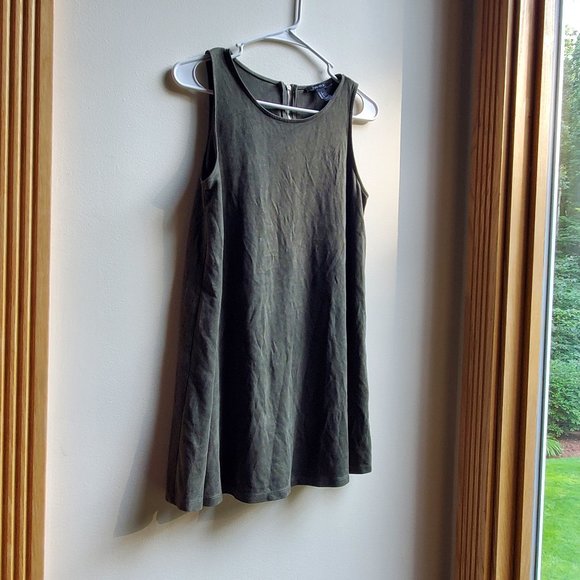Forever 21 Faux Suede Green Tunic Size Small - Picture 9 of 16